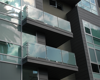 SS Mogular Glass Railings, SS Glass Railings